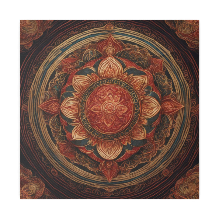 Ornate Lotus Mandala - Matte Canvas - Canvas - g(0D·IO) - 32" x 32" (Square) - 0.75'' -