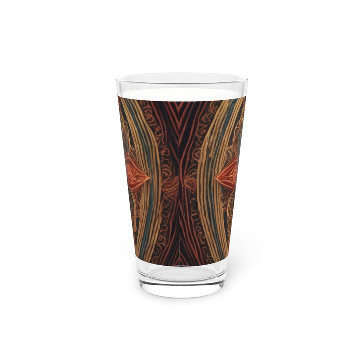 Ornate Lotus Mandala - Pint Glass - Mug - g(0D·IO) - 16oz - -