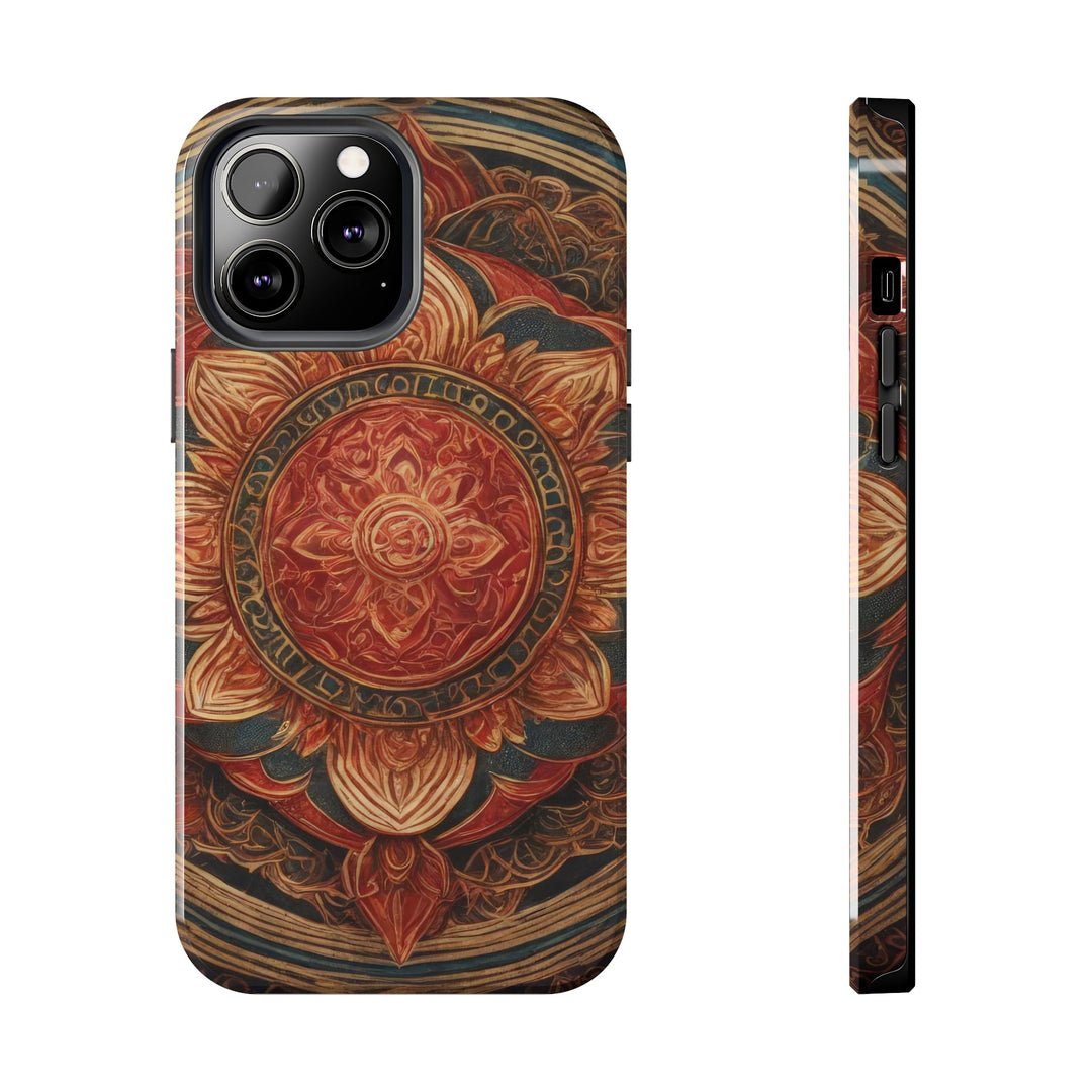 Ornate Lotus Mandala - Tough Phone Case - Phone Case - g(0D·IO) - iPhone 13 Pro Max - -