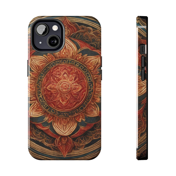 Ornate Lotus Mandala - Tough Phone Case - Phone Case - g(0D·IO) - iPhone 13 - -