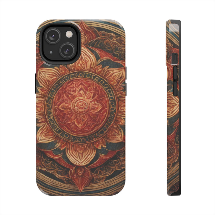 Ornate Lotus Mandala - Tough Phone Case - Phone Case - g(0D·IO) - iPhone 14 - -