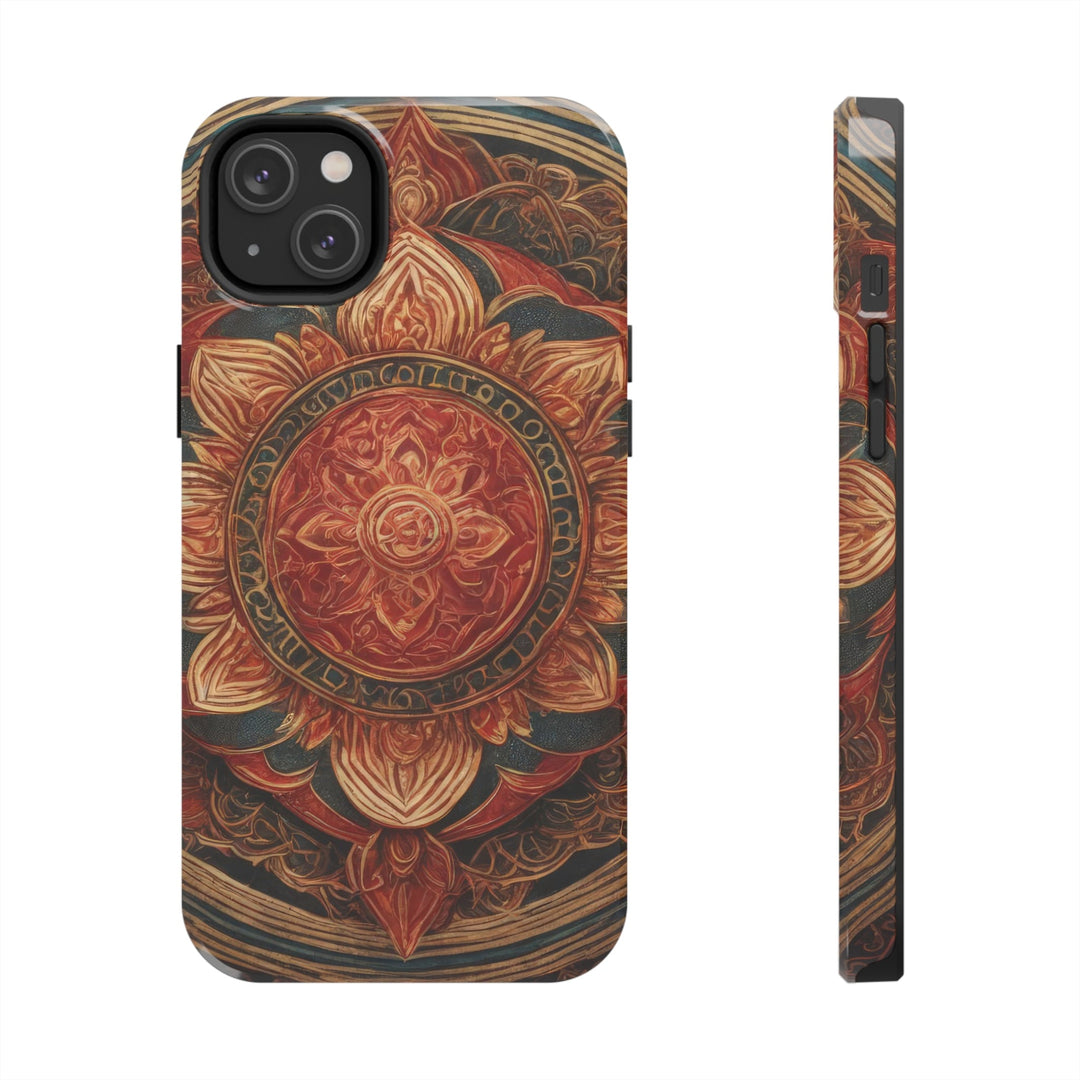 Ornate Lotus Mandala - Tough Phone Case - Phone Case - g(0D·IO) - iPhone 14 Plus - -