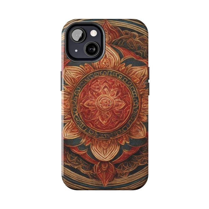 Ornate Lotus Mandala - Tough Phone Case - Phone Case - g(0D·IO) - iPhone 13 Mini - -