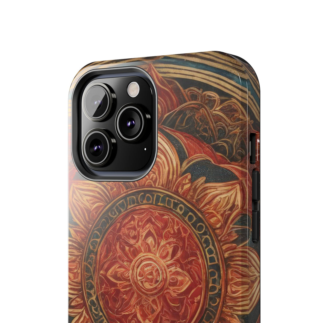 Ornate Lotus Mandala - Tough Phone Case - Phone Case - g(0D·IO) - iPhone 13 Mini - -