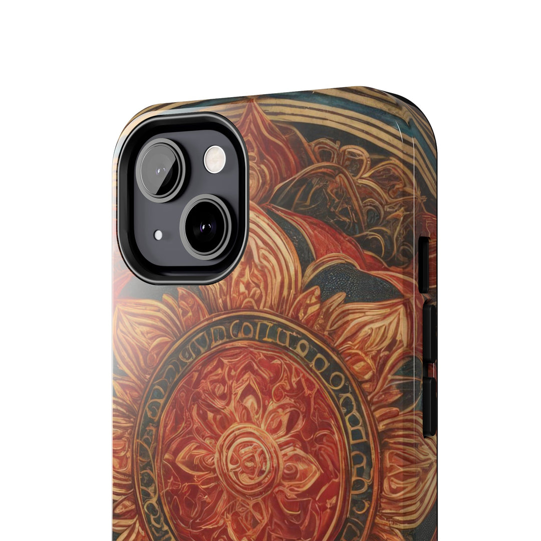 Ornate Lotus Mandala - Tough Phone Case - Phone Case - g(0D·IO) - iPhone 13 Mini - -