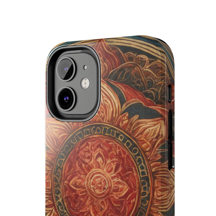 Ornate Lotus Mandala - Tough Phone Case - Phone Case - g(0D·IO) - iPhone 13 Mini - -