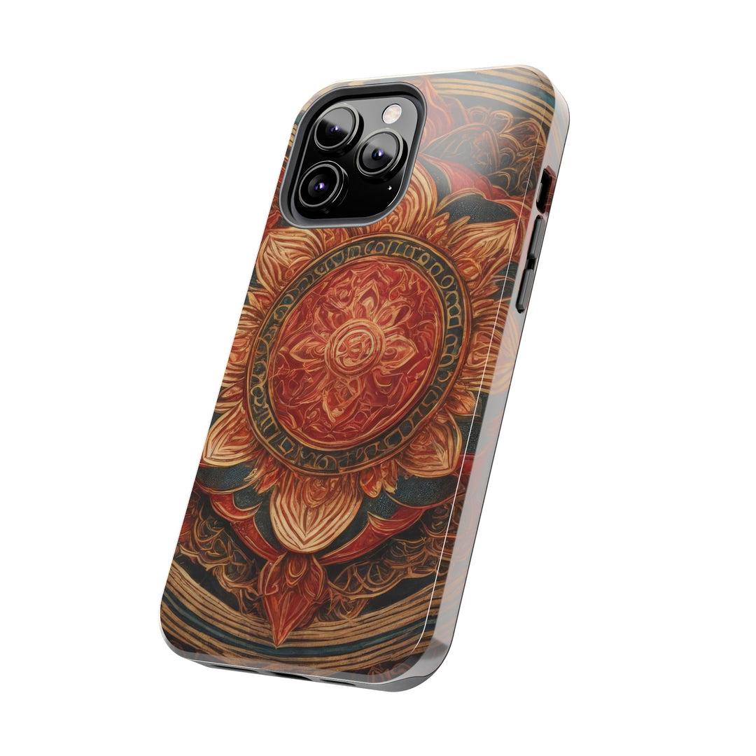 Ornate Lotus Mandala - Tough Phone Case - Phone Case - g(0D·IO) - iPhone 13 Mini - -