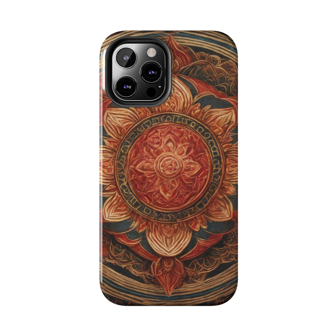 Ornate Lotus Mandala - Tough Phone Case - Phone Case - g(0D·IO) - iPhone 13 Mini - -