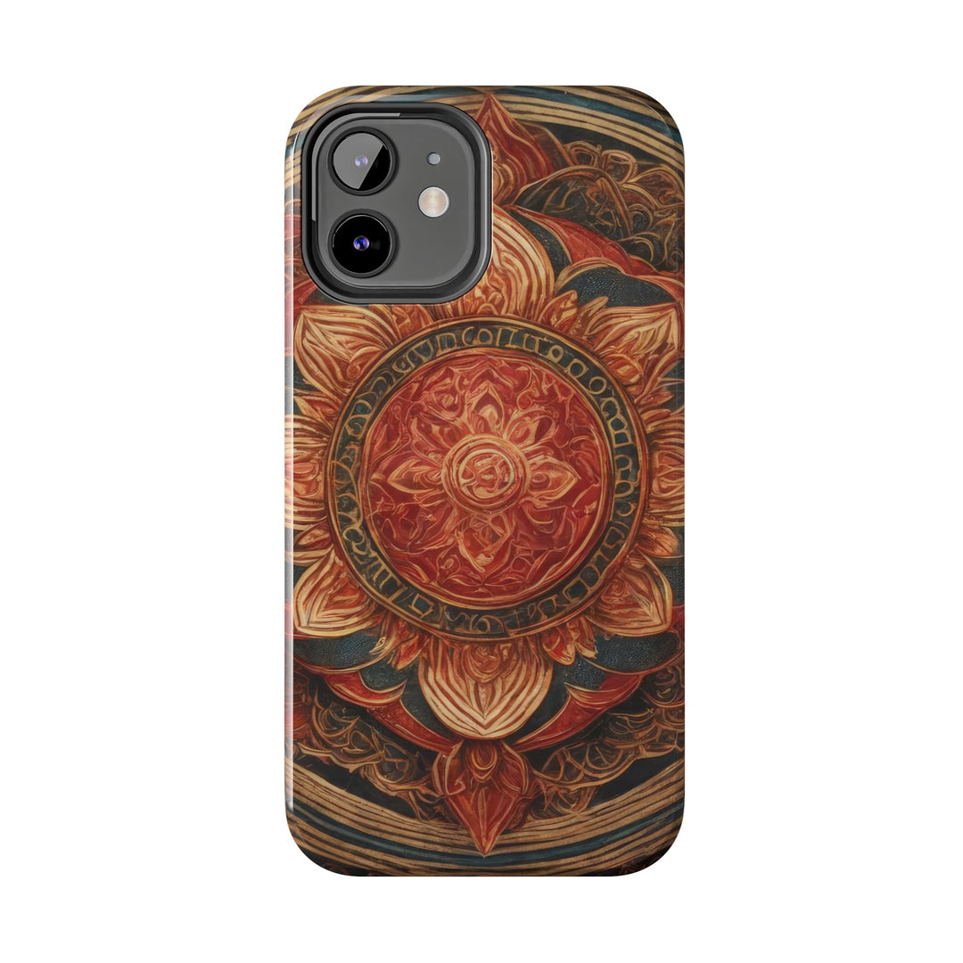 Ornate Lotus Mandala - Tough Phone Case - Phone Case - g(0D·IO) - iPhone 13 Mini - -