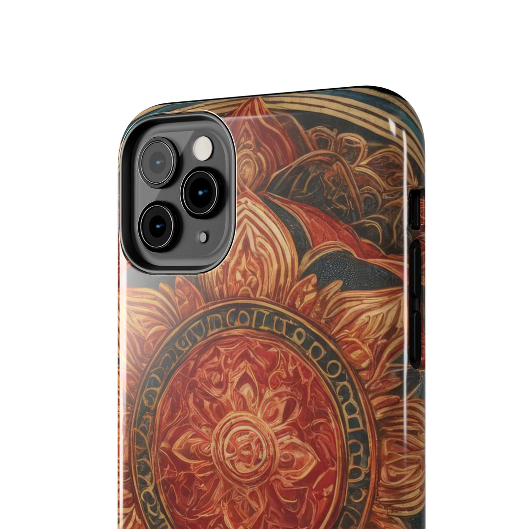 Ornate Lotus Mandala - Tough Phone Case - Phone Case - g(0D·IO) - iPhone 13 Mini - -