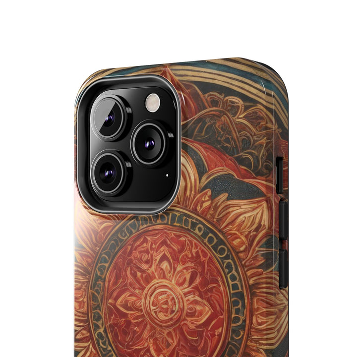 Ornate Lotus Mandala - Tough Phone Case - Phone Case - g(0D·IO) - iPhone 13 Mini - -