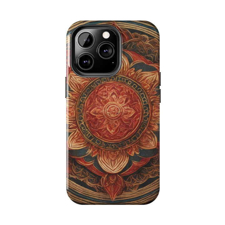 Ornate Lotus Mandala - Tough Phone Case - Phone Case - g(0D·IO) - iPhone 13 Mini - -