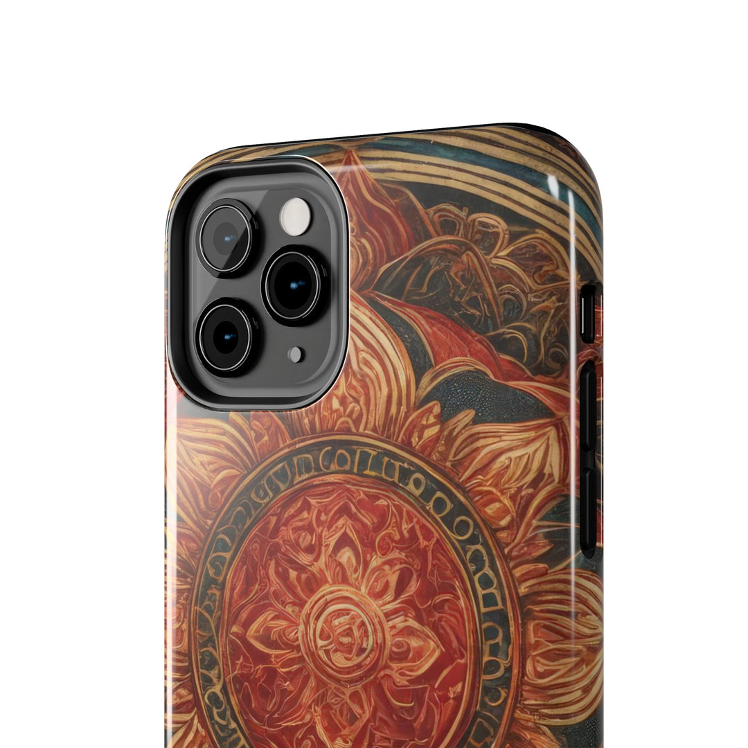 Ornate Lotus Mandala - Tough Phone Case - Phone Case - g(0D·IO) - iPhone 13 Mini - -