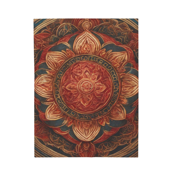 Ornate Lotus Mandala - Velveteen Plush Blanket - All Over Prints - g(0D·IO) - 30" × 40" - -