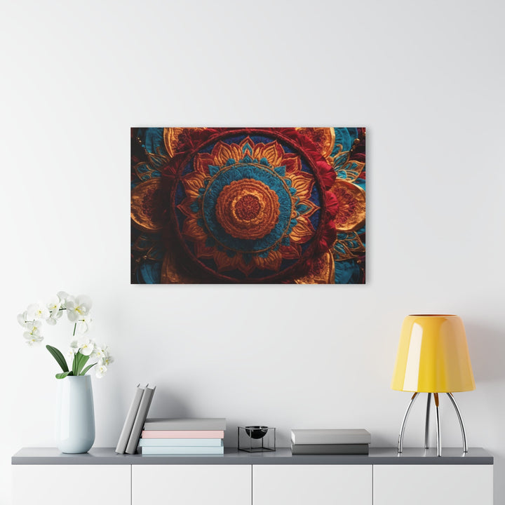 Ornate Textile Mandala - Acrylic Prints (French Cleat Hanging) - Home Decor - g(0D·IO) - 24" x 36" (Vertical) - 0.25'' -