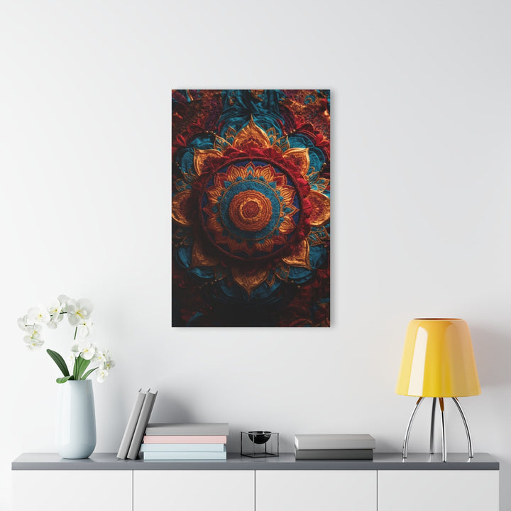 Ornate Textile Mandala - Acrylic Prints (French Cleat Hanging) - Home Decor - g(0D·IO) - 24" x 36" (Vertical) - 0.25'' -