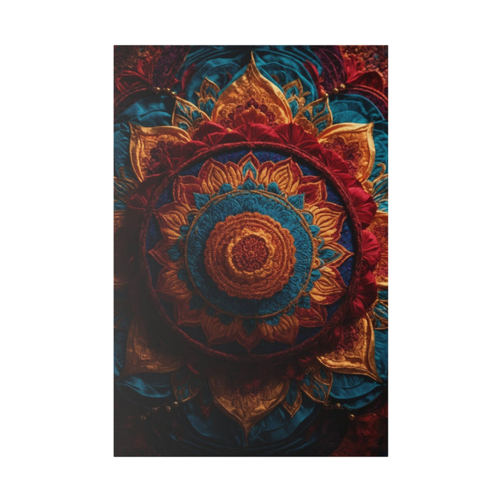 Ornate Textile Mandala - Matte Canvas - Canvas - g(0D·IO) - 32″ x 48″ (Vertical) - 0.75'' -