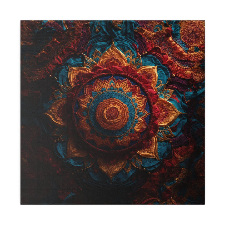 Ornate Textile Mandala - Matte Canvas - Canvas - g(0D·IO) - 32" x 32" (Square) - 0.75'' -