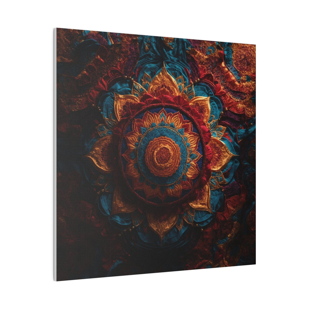 Ornate Textile Mandala - Matte Canvas - Canvas - g(0D·IO) - 32" x 32" (Square) - 0.75'' -