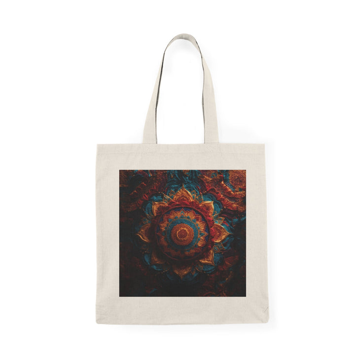 Ornate Textile Mandala - Natural Tote Bag - Bags - g(0D·IO) - 15" x 16" - Natural -