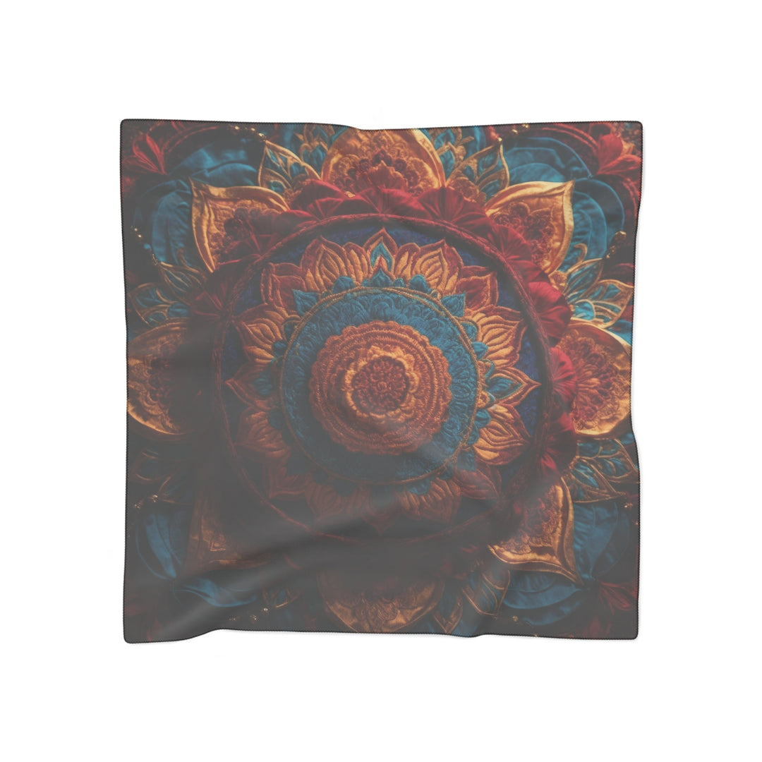 Ornate Textile Mandala - Poly Scarf - Accessories - g(0D·IO) - Poly voile - 50" × 50" -