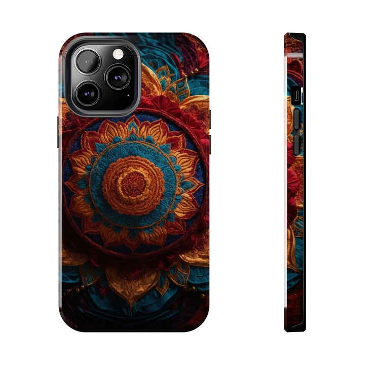 Ornate Textile Mandala - Tough Phone Case - Phone Case - g(0D·IO) - iPhone 13 Pro Max - -