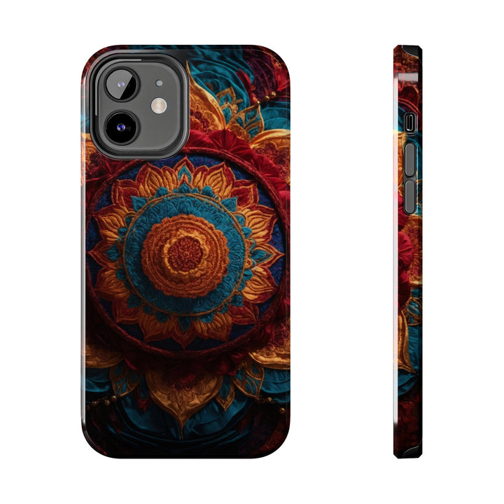 Ornate Textile Mandala - Tough Phone Case - Phone Case - g(0D·IO) - iPhone 12 - -