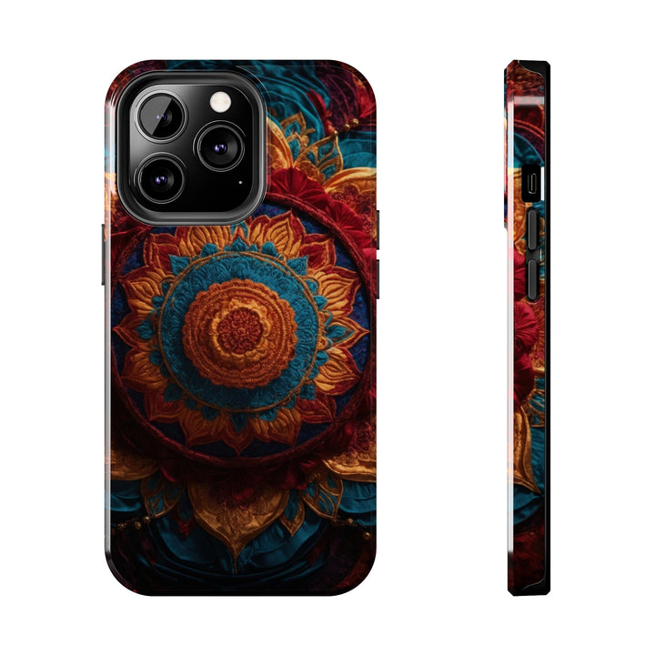 Ornate Textile Mandala - Tough Phone Case - Phone Case - g(0D·IO) - iPhone 13 Pro - -