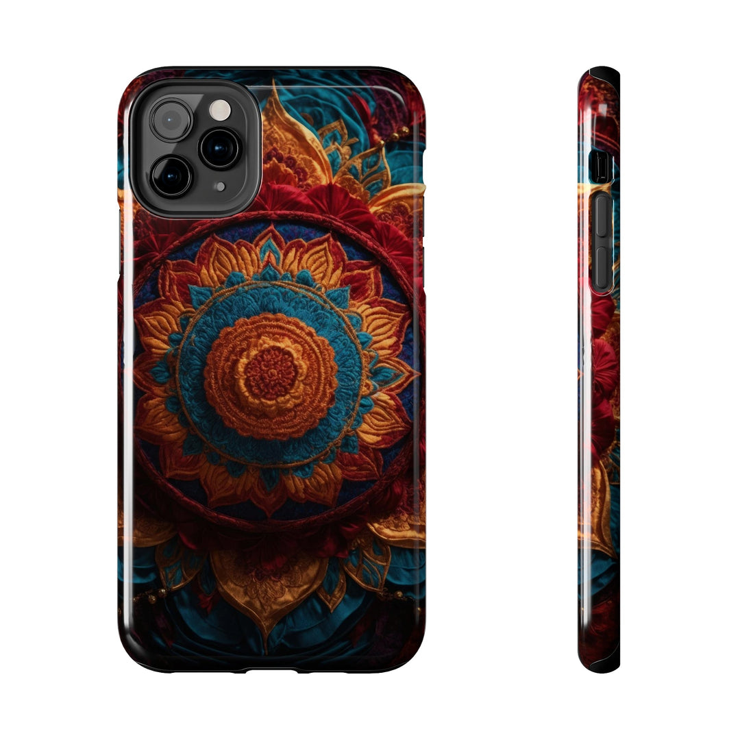 Ornate Textile Mandala - Tough Phone Case - Phone Case - g(0D·IO) - iPhone 11 Pro Max - -