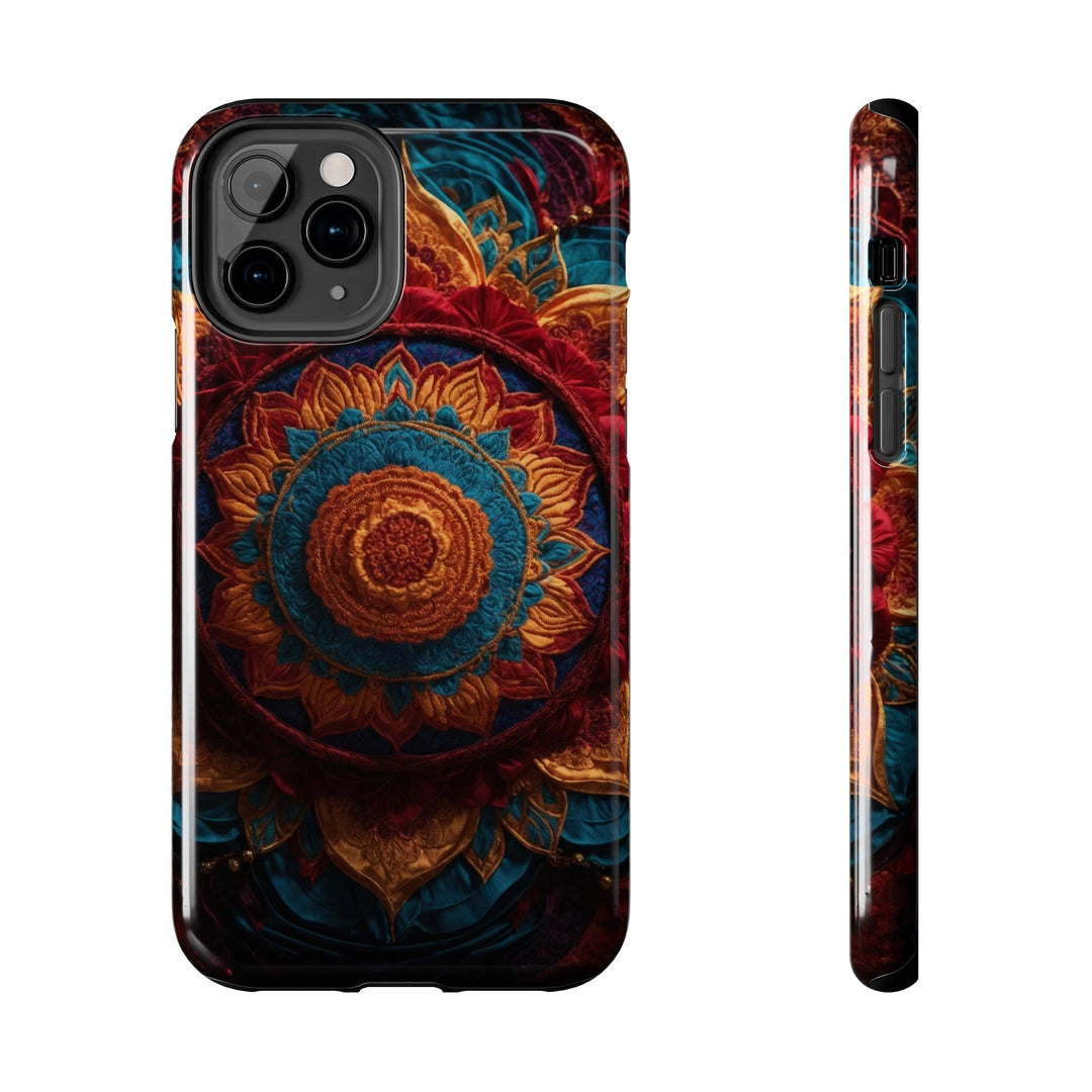 Ornate Textile Mandala - Tough Phone Case - Phone Case - g(0D·IO) - iPhone 11 Pro - -