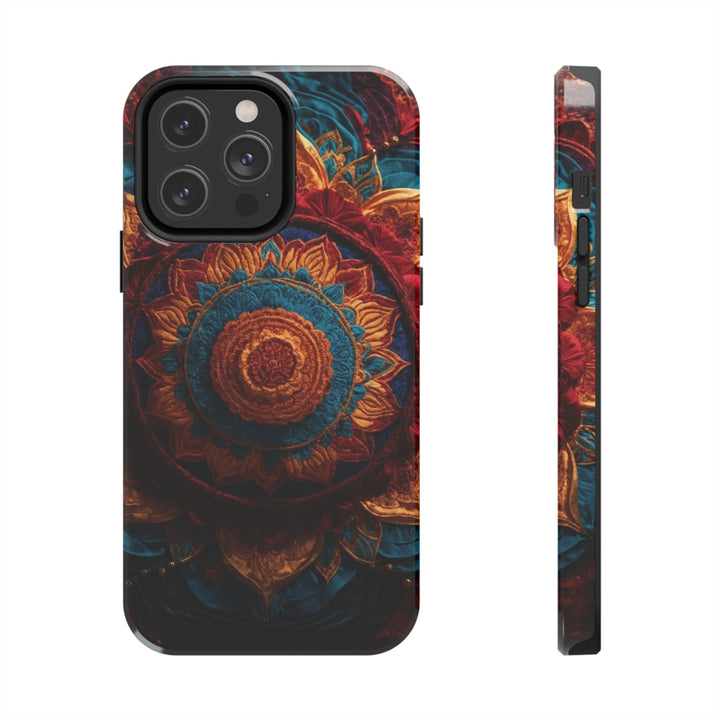 Ornate Textile Mandala - Tough Phone Case - Phone Case - g(0D·IO) - iPhone 14 Pro Max - -