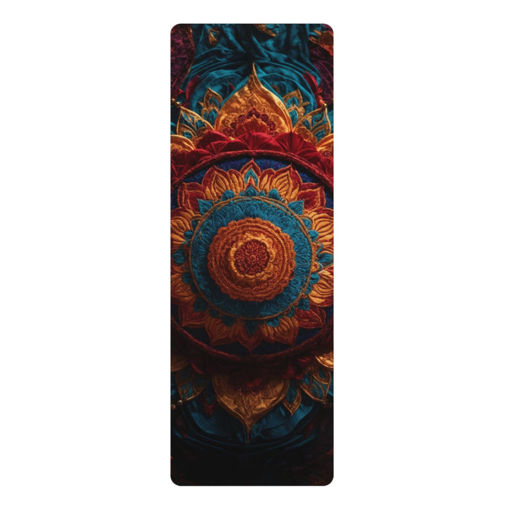 Ornate Textile Mandala - Yoga Mat - Home Decor - g(0D·IO) - 24” x 68” - -