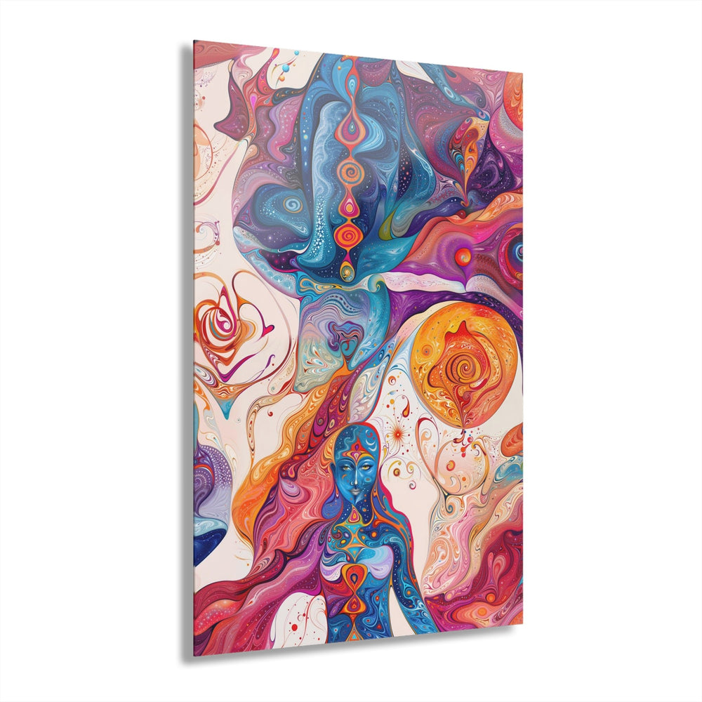 Psychedelic Cosmic Harmony - Acrylic Prints (French Cleat Hanging) - Home Decor - g(0D·IO) - 24" x 36" (Vertical) - 0.25'' -