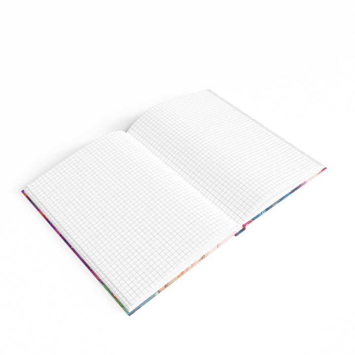 Psychedelic Cosmic Harmony - Hard Backed Journal - Paper products - g(0D·IO) - Graph - A5 - White