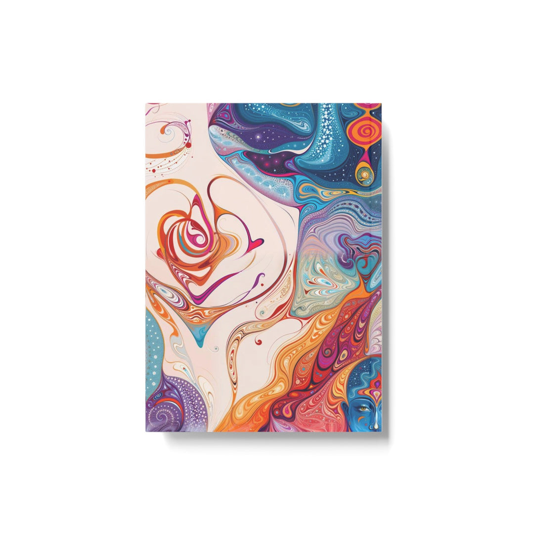 Psychedelic Cosmic Harmony - Hard Backed Journal - Paper products - g(0D·IO) - Graph - A5 - White