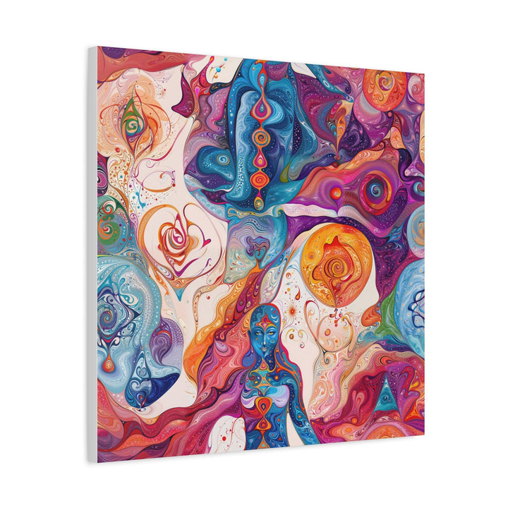 Psychedelic Cosmic Harmony - Matte Canvas Print 1.25" - Canvas - g(0D·IO) - 36" x 36" - 1.25" -