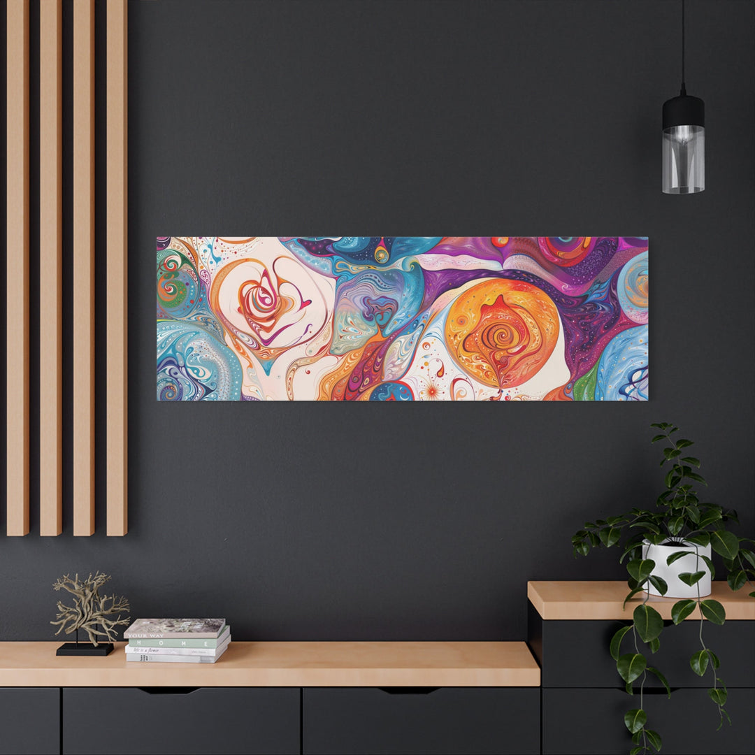 Psychedelic Cosmic Harmony - Matte Canvas Print 1.25" - Canvas - g(0D·IO) - 36" x 36" - 1.25" -