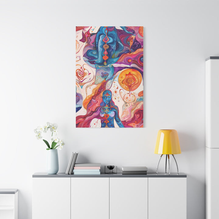 Psychedelic Cosmic Harmony - Matte Canvas Print 1.25" - Canvas - g(0D·IO) - 36" x 36" - 1.25" -