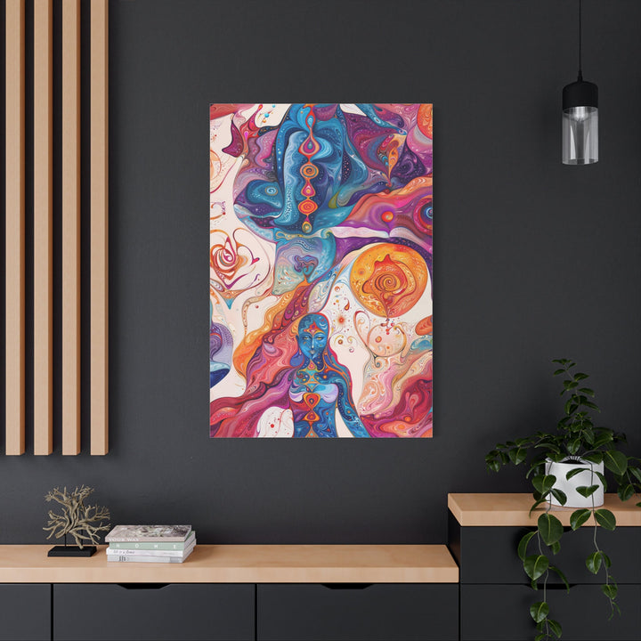 Psychedelic Cosmic Harmony - Matte Canvas Print 1.25" - Canvas - g(0D·IO) - 36" x 36" - 1.25" -