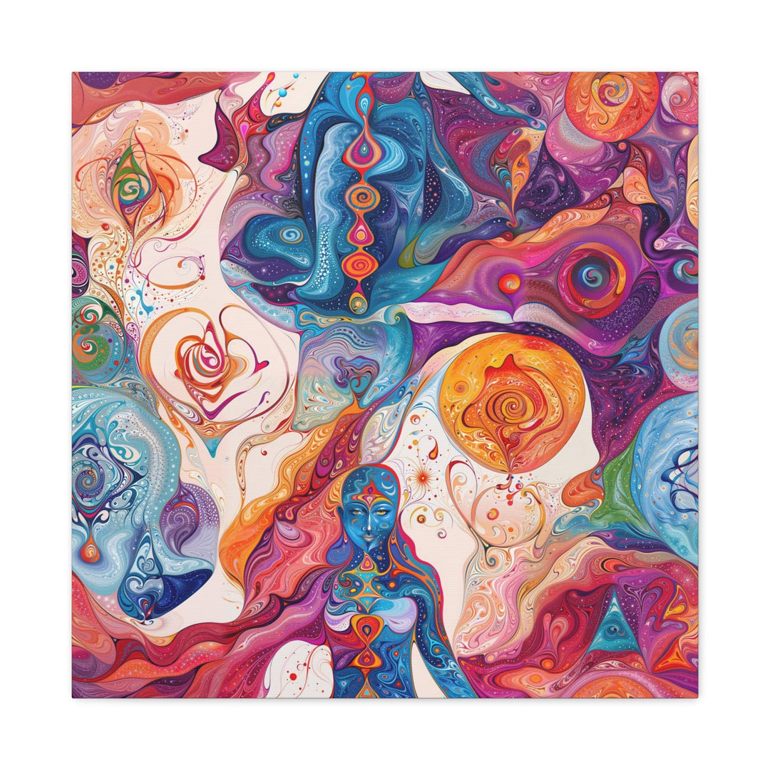 Psychedelic Cosmic Harmony - Matte Canvas Print 1.25" - Canvas - g(0D·IO) - 24″ x 24″ - 1.25" -