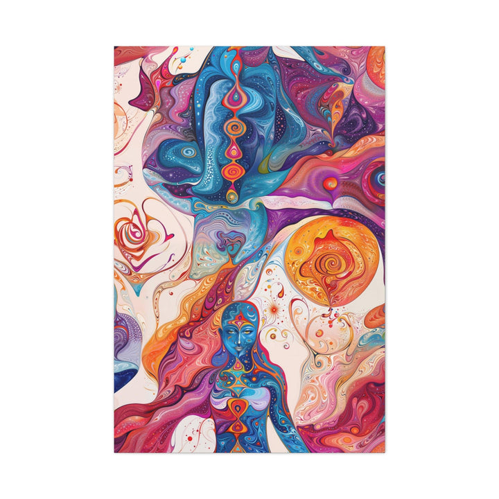 Psychedelic Cosmic Harmony - Matte Canvas Print 1.25" - Canvas - g(0D·IO) - 32″ x 48″ (Vertical) - 1.25" -