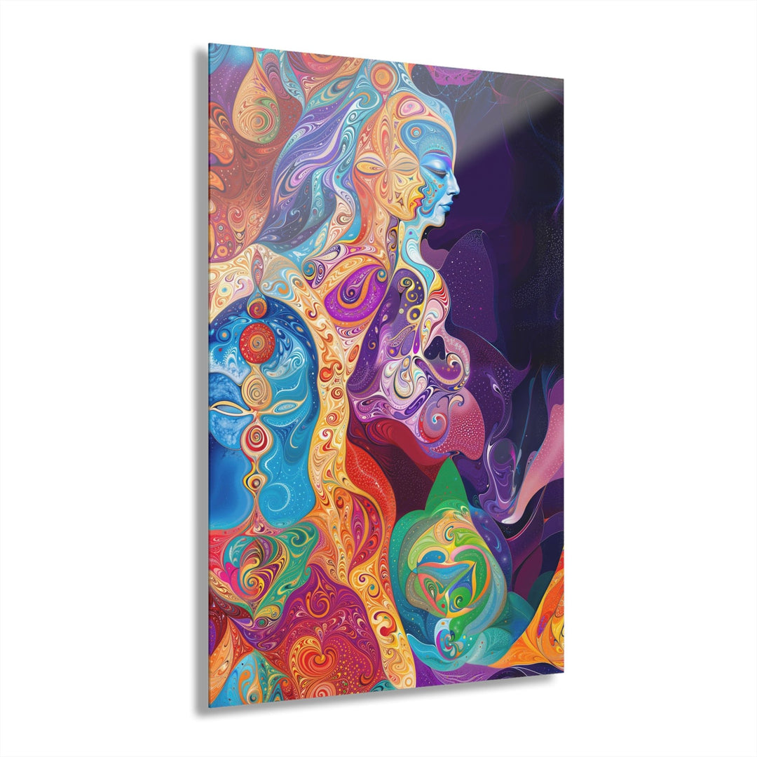 Psychedelic Dream Essence - Acrylic Prints (French Cleat Hanging) - Home Decor - g(0D·IO) - 24" x 36" (Vertical) - 0.25'' -