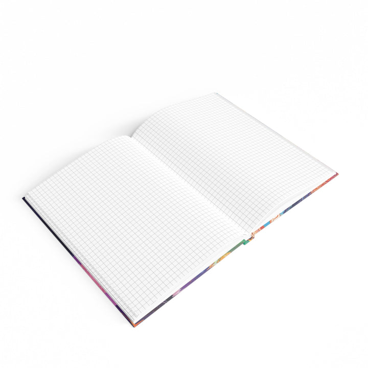 Psychedelic Dream Essence - Hard Backed Journal - Paper products - g(0D·IO) - Graph - A5 - White