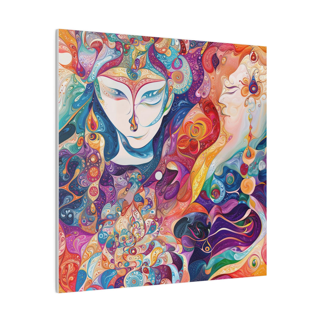 Psychedelic Dream Faces - Matte Canvas - Canvas - g(0D·IO) - 32" x 32" (Square) - 0.75'' -