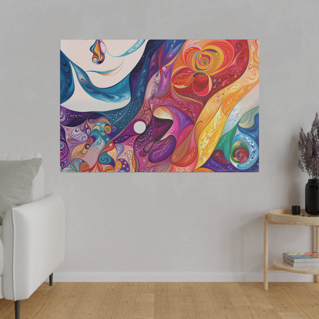 Psychedelic Dream Faces - Matte Canvas - Canvas - g(0D·IO) - 32" x 32" (Square) - 0.75'' -