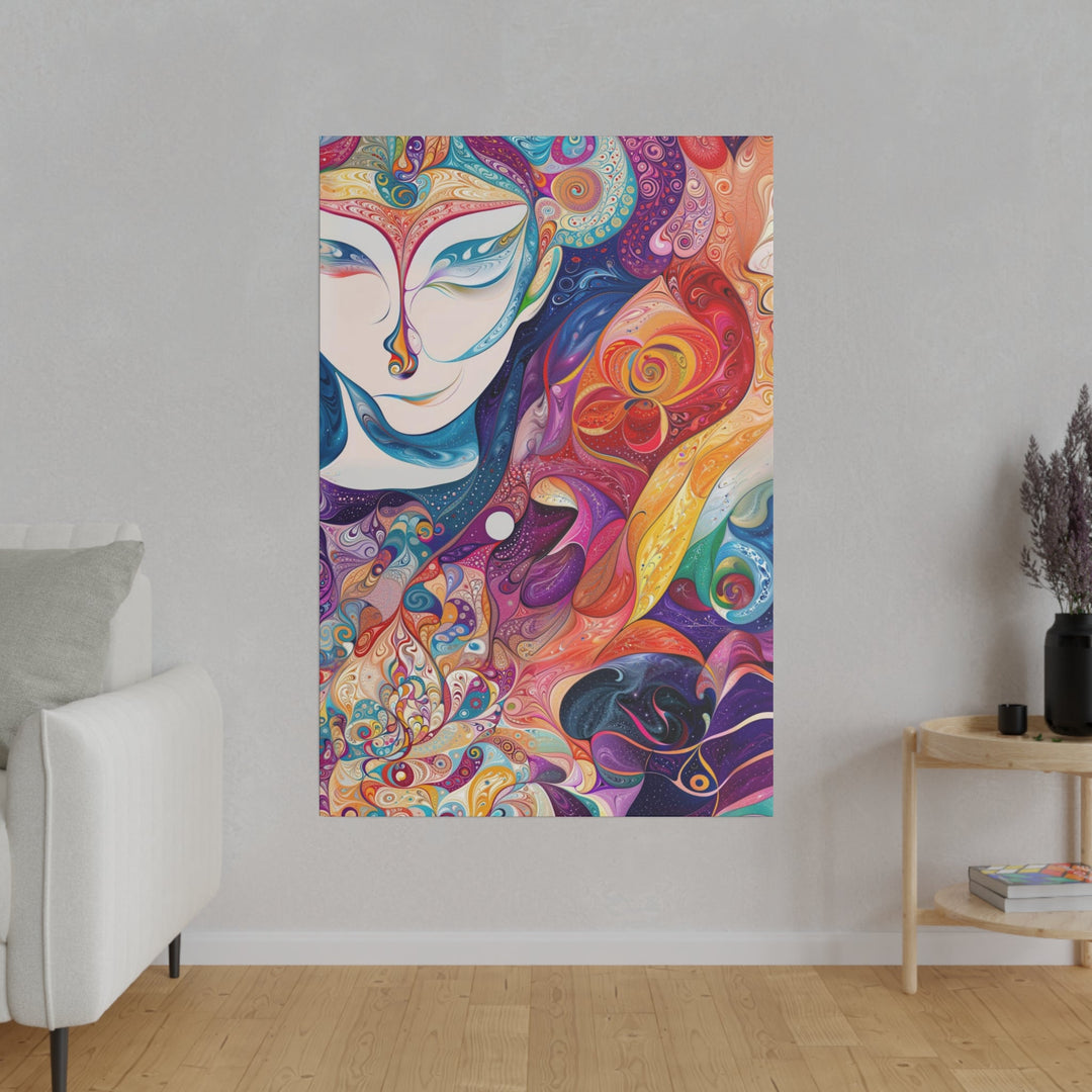 Psychedelic Dream Faces - Matte Canvas - Canvas - g(0D·IO) - 32" x 32" (Square) - 0.75'' -