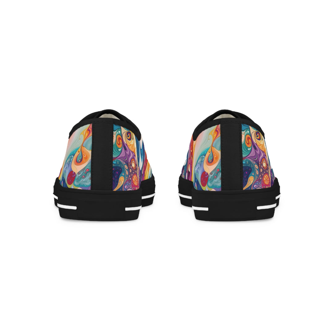 Psychedelic Dream Faces - Men's Lowtop Sneakers - Shoes - g(0D·IO) - US 5 - Black sole -