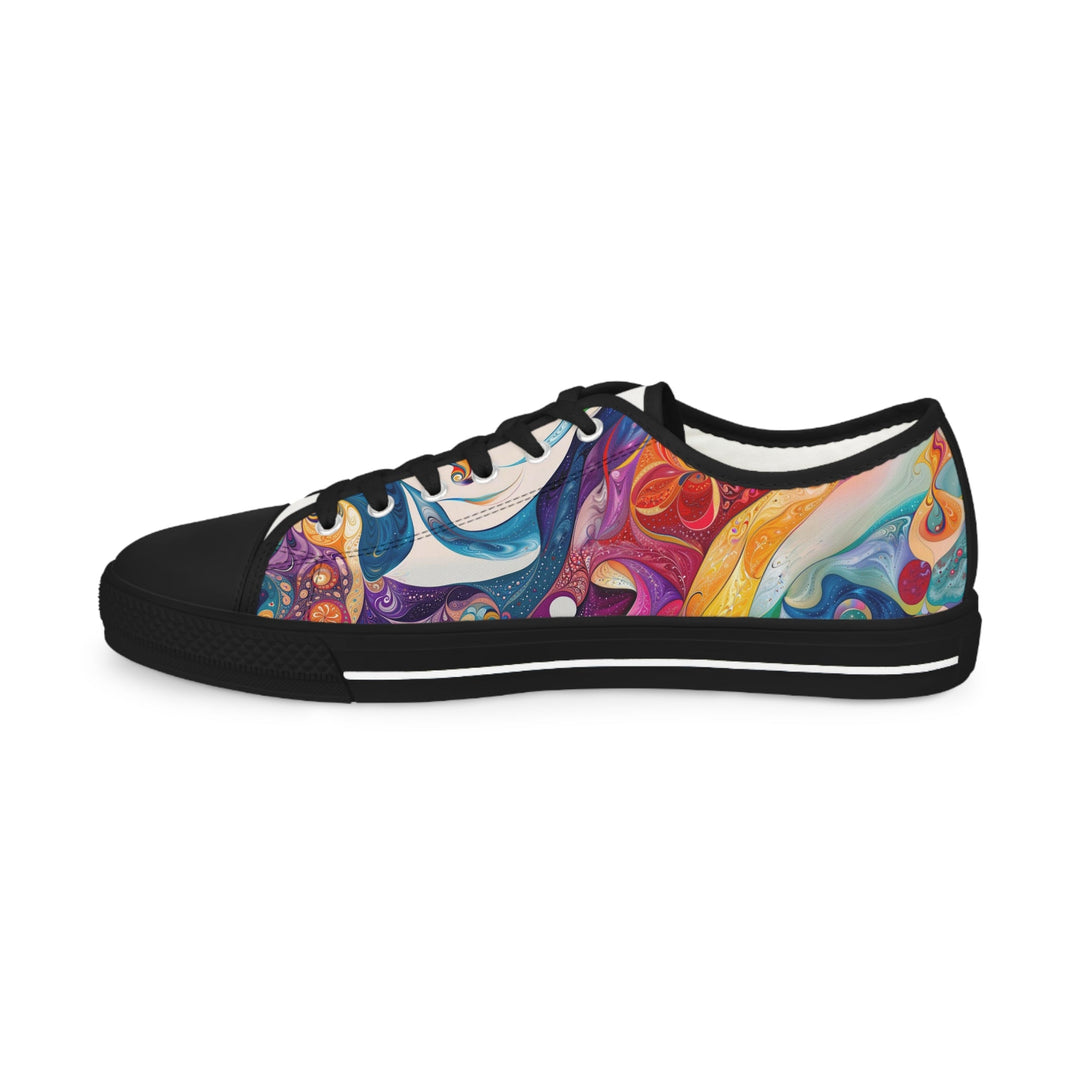 Psychedelic Dream Faces - Men's Lowtop Sneakers - Shoes - g(0D·IO) - US 5 - Black sole -