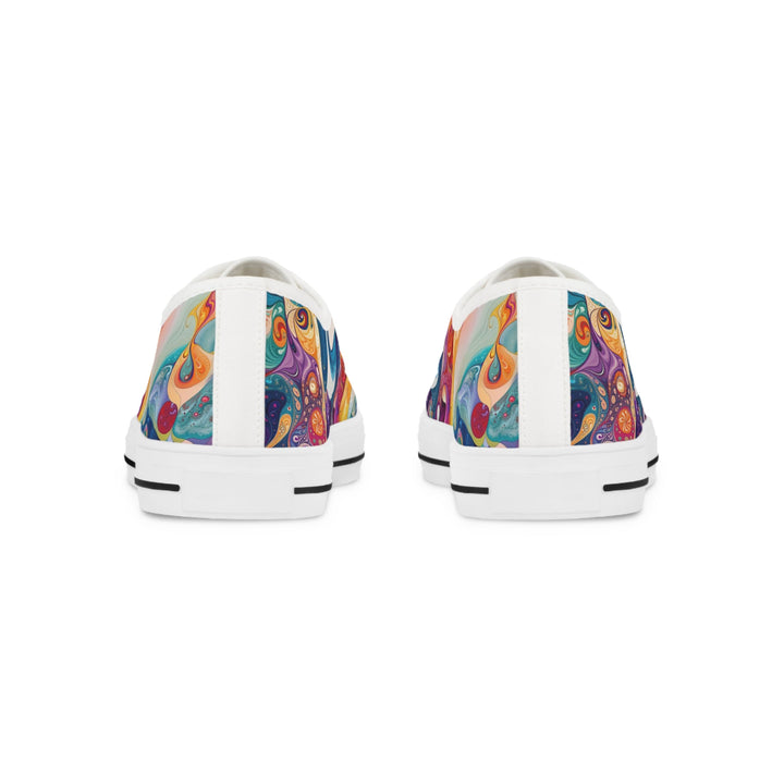 Psychedelic Dream Faces - Men's Lowtop Sneakers - Shoes - g(0D·IO) - US 5 - Black sole -