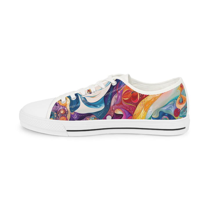 Psychedelic Dream Faces - Men's Lowtop Sneakers - Shoes - g(0D·IO) - US 5 - Black sole -